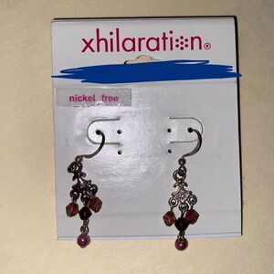 XHILARATION Beaded Dangle Drop Chandelier Earrings NWT